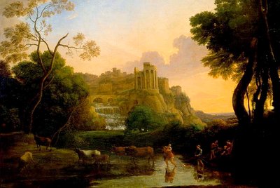 Ideal View of Tivoli by Claude Lorrain